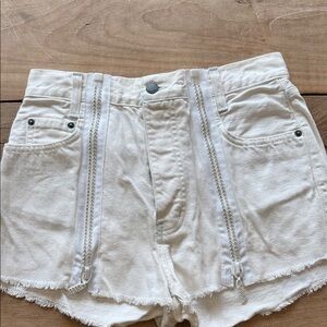 Carmar size 28 like new rhinestone zipper shorts